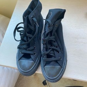 Brand new all black converse